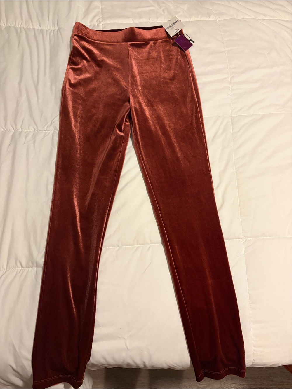 Forever 21 Rust Velvet Leggings